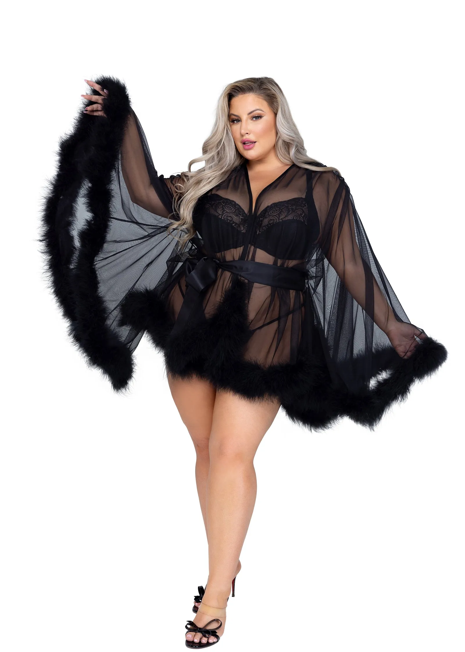 Roma Hollywood Glam Luxury Mini Robe Roma Confidential