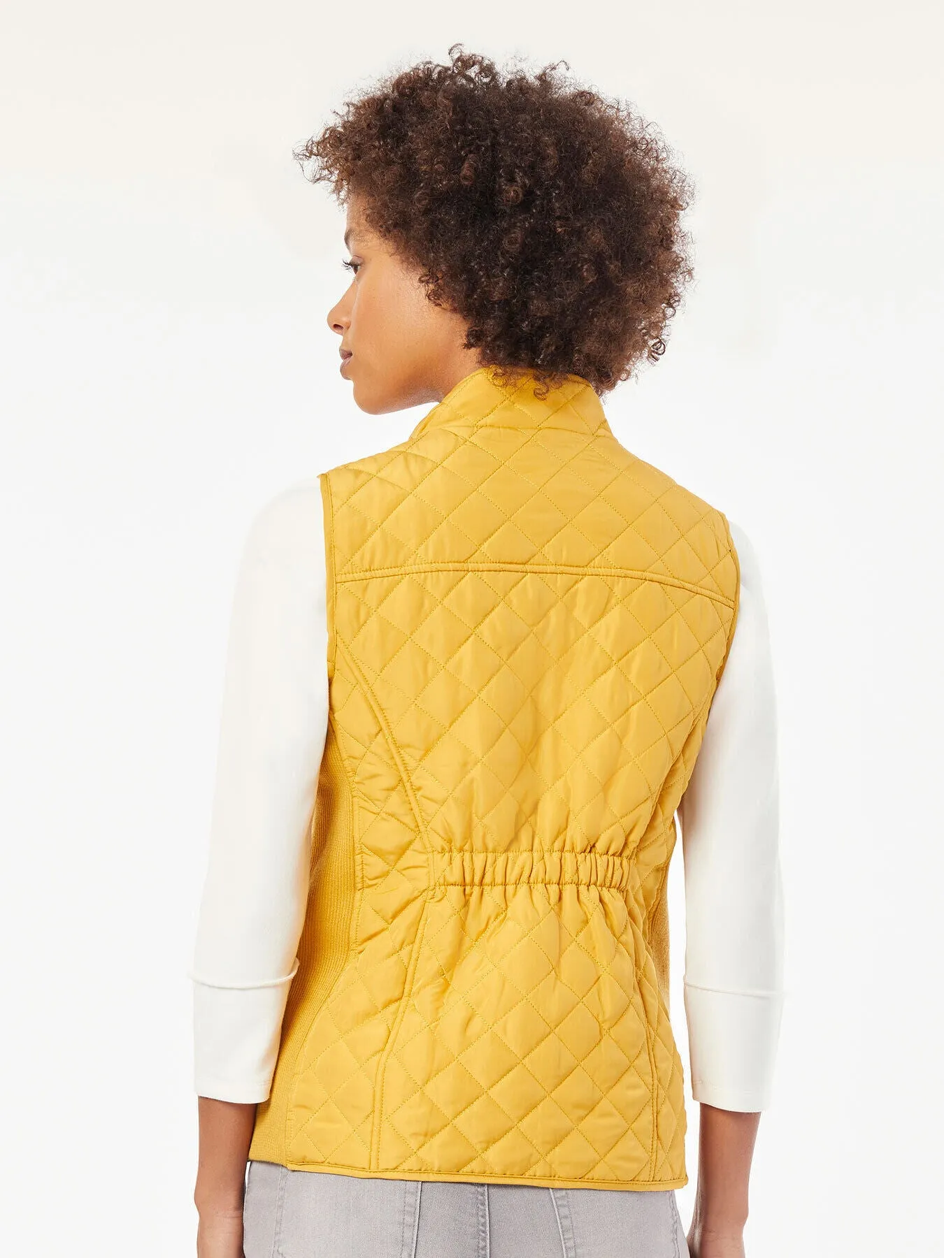 Snap Front Patch Pocket Quilted Vest