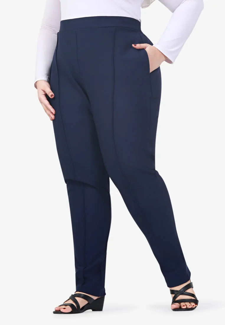 Tabita SMART Work Tapered Pants - Dark Blue