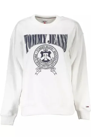 Tommy Hilfiger White Cotton Women Sweater