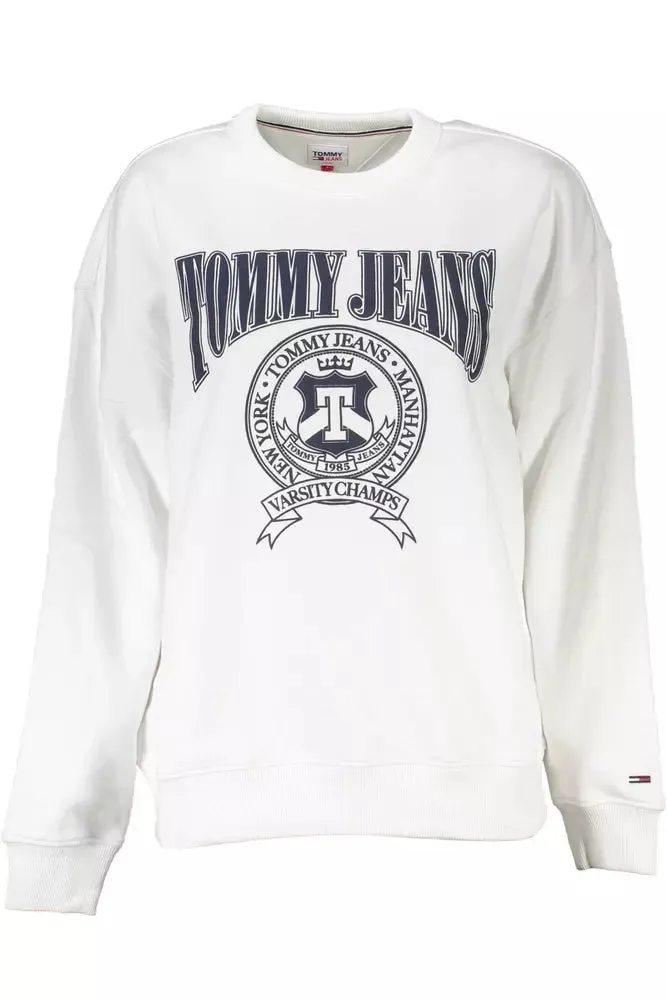 Tommy Hilfiger White Cotton Women Sweater