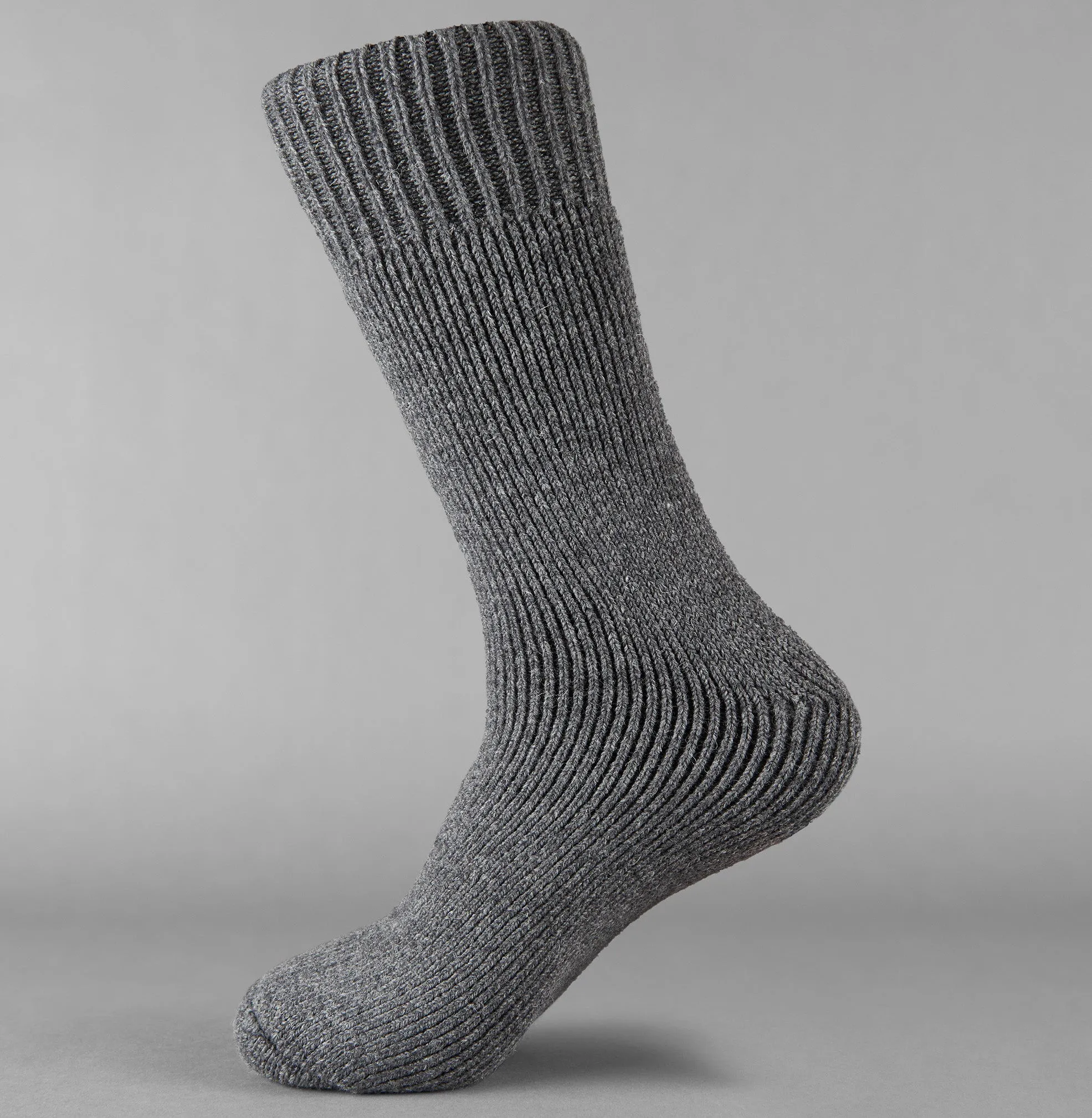 Ultra Warm Finnish Wool Socks - Charcoal Grey