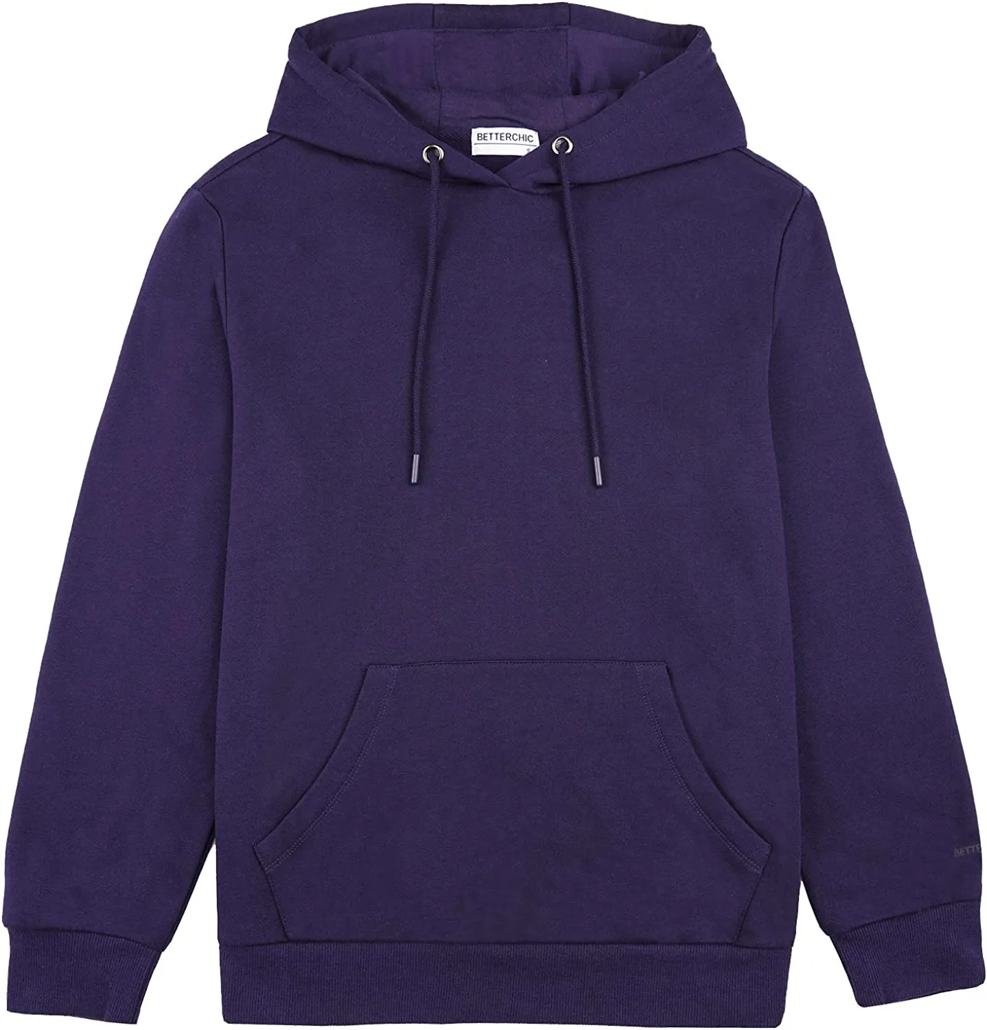 Wholesale Men's Hooded Sweatshirt Long Sleeve Soft Brushed Fleece Hoody Classic Drawstring Pullover