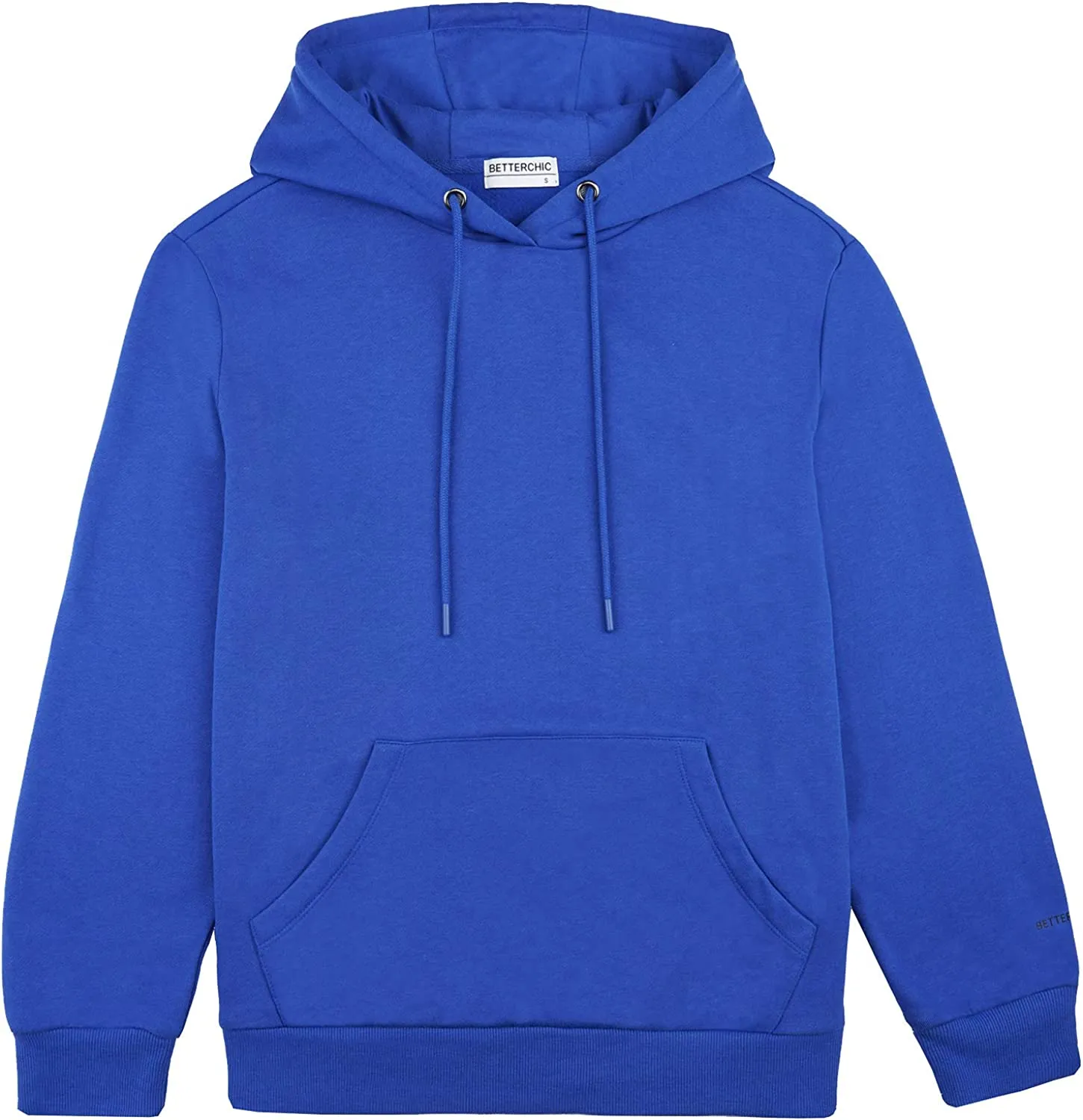 Wholesale Men's Hooded Sweatshirt Long Sleeve Soft Brushed Fleece Hoody Classic Drawstring Pullover