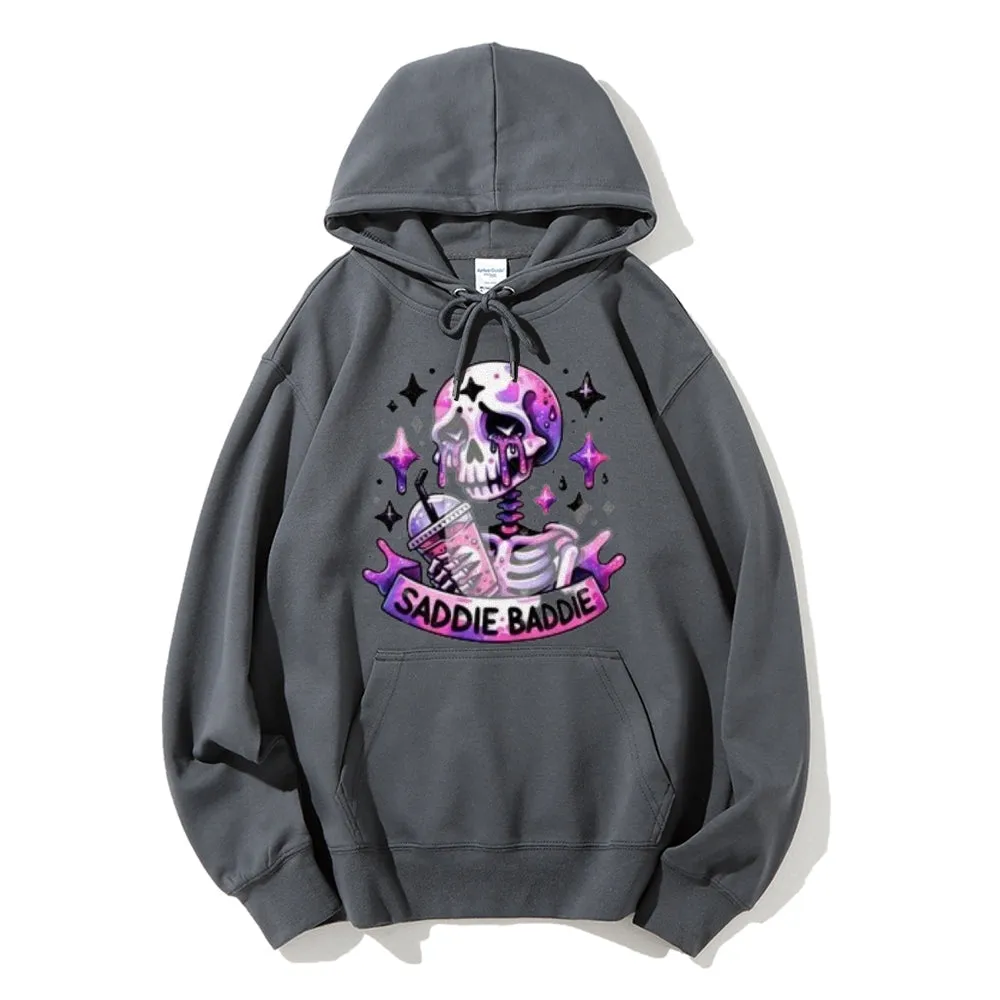 Women Cute Saddie Baddie Graphic Hoodies