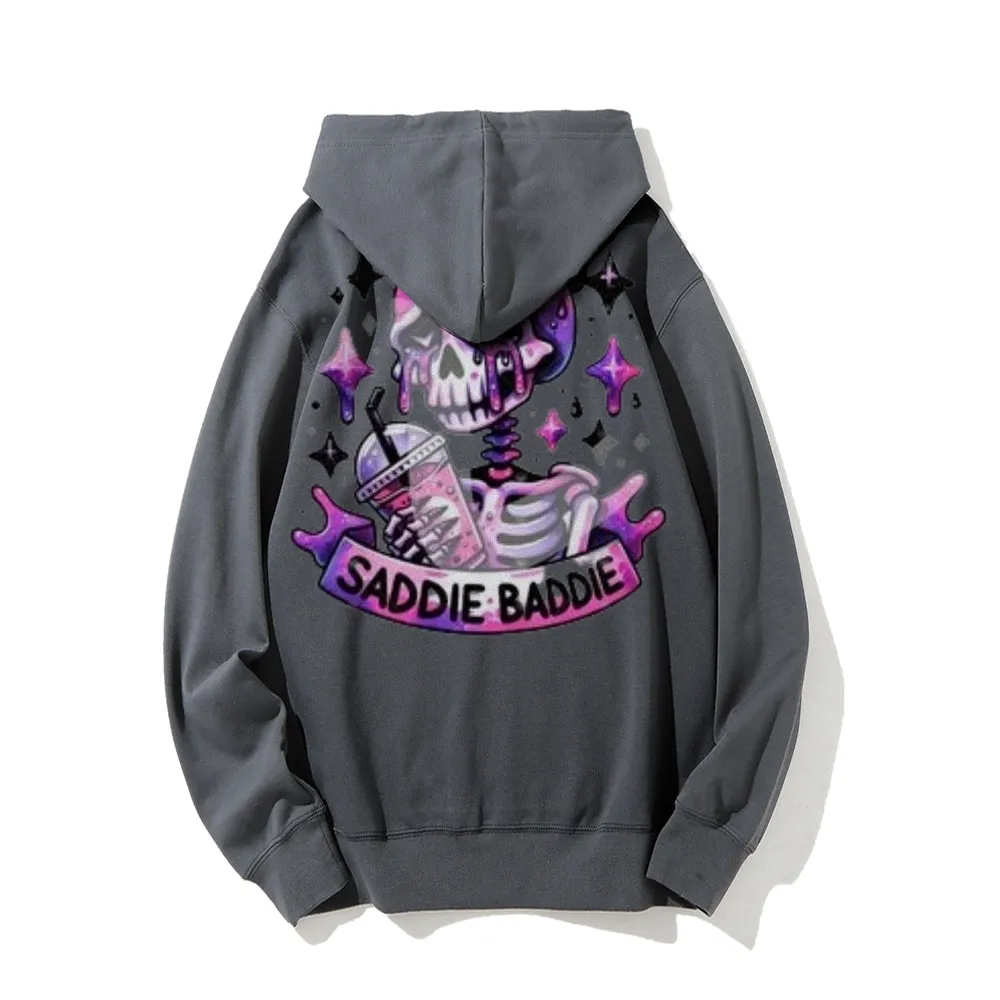 Women Cute Saddie Baddie Graphic Hoodies