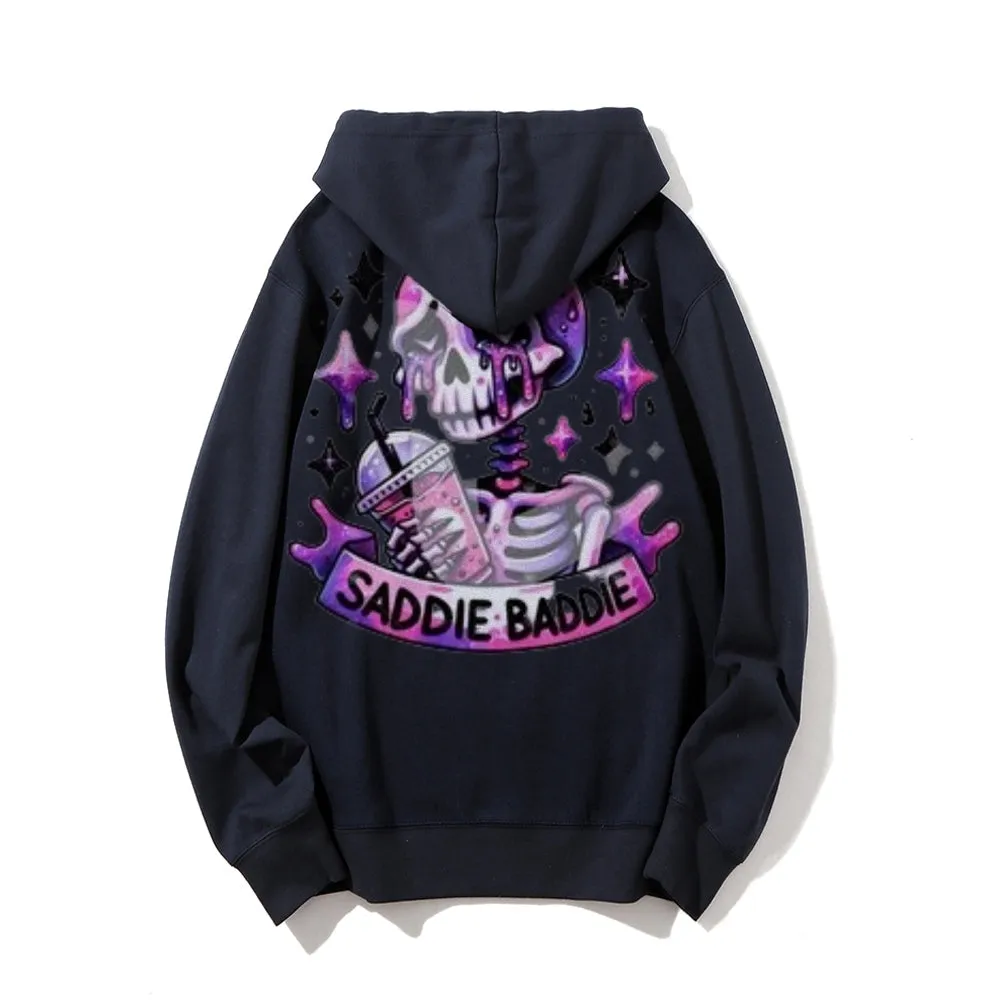 Women Cute Saddie Baddie Graphic Hoodies