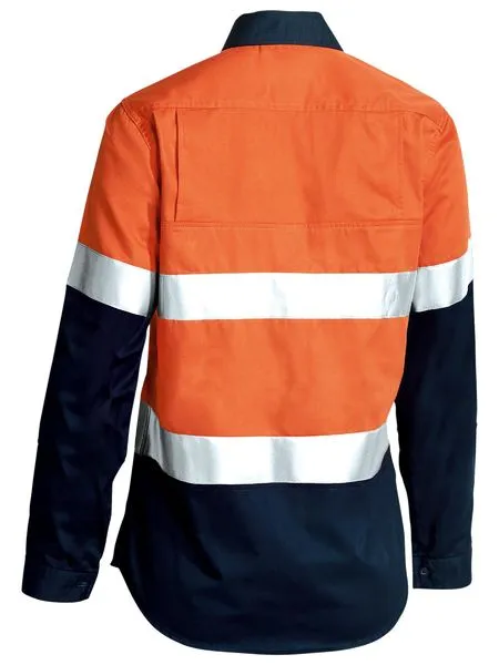 Women’s Taped Hi Vis Cool Lightweight Drill Shirt - BL6696T