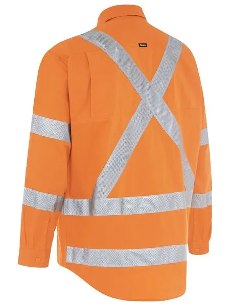 X Taped Biomotion Hi Vis Cool Lightweight Drill Shirt - BS6166XT