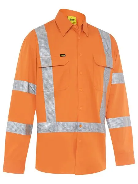 X Taped Biomotion Hi Vis Cool Lightweight Drill Shirt - BS6166XT